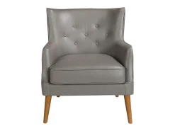 Sillón Chester piel gris oscuro 5085 ANGEL CERDA