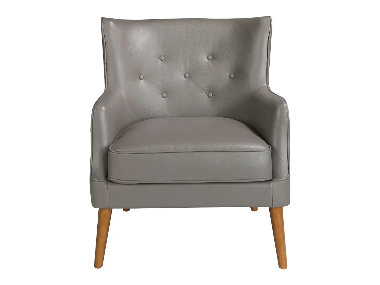 Sillón Chester piel gris oscuro 5085 ANGEL CERDA