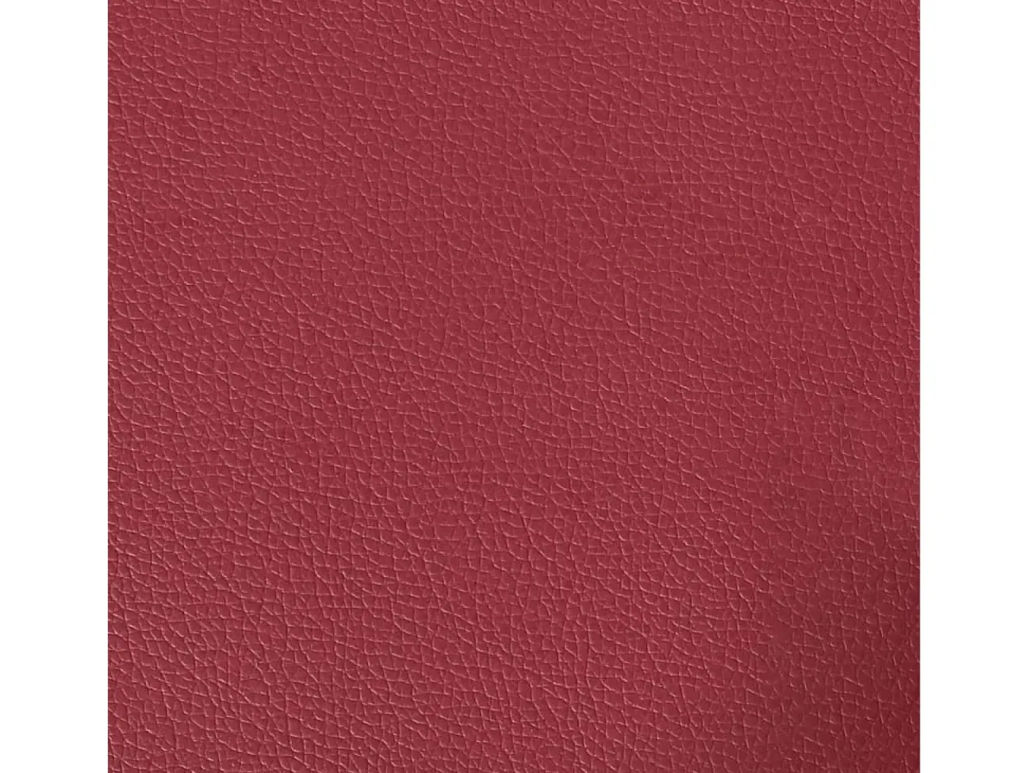 Sillón Chesterfield de cuero artificial rojo tinto