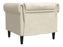 Sillón Chesterfield de lino