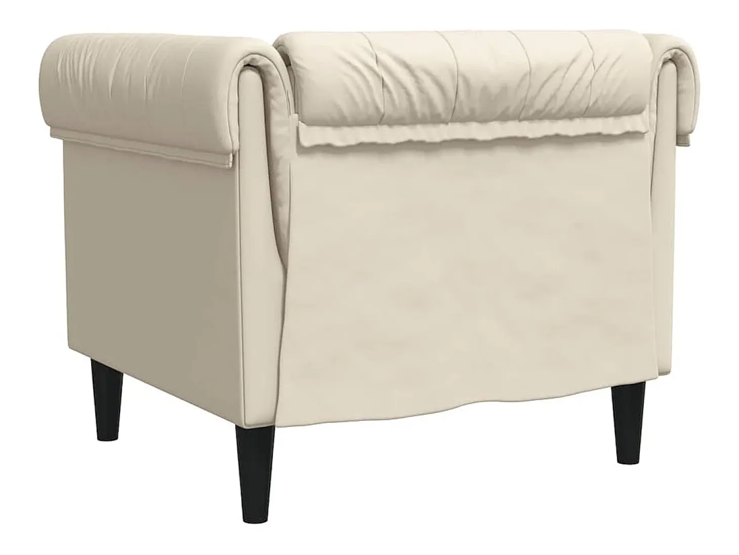 Sillón Chesterfield de lino