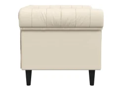 Sillón Chesterfield de lino