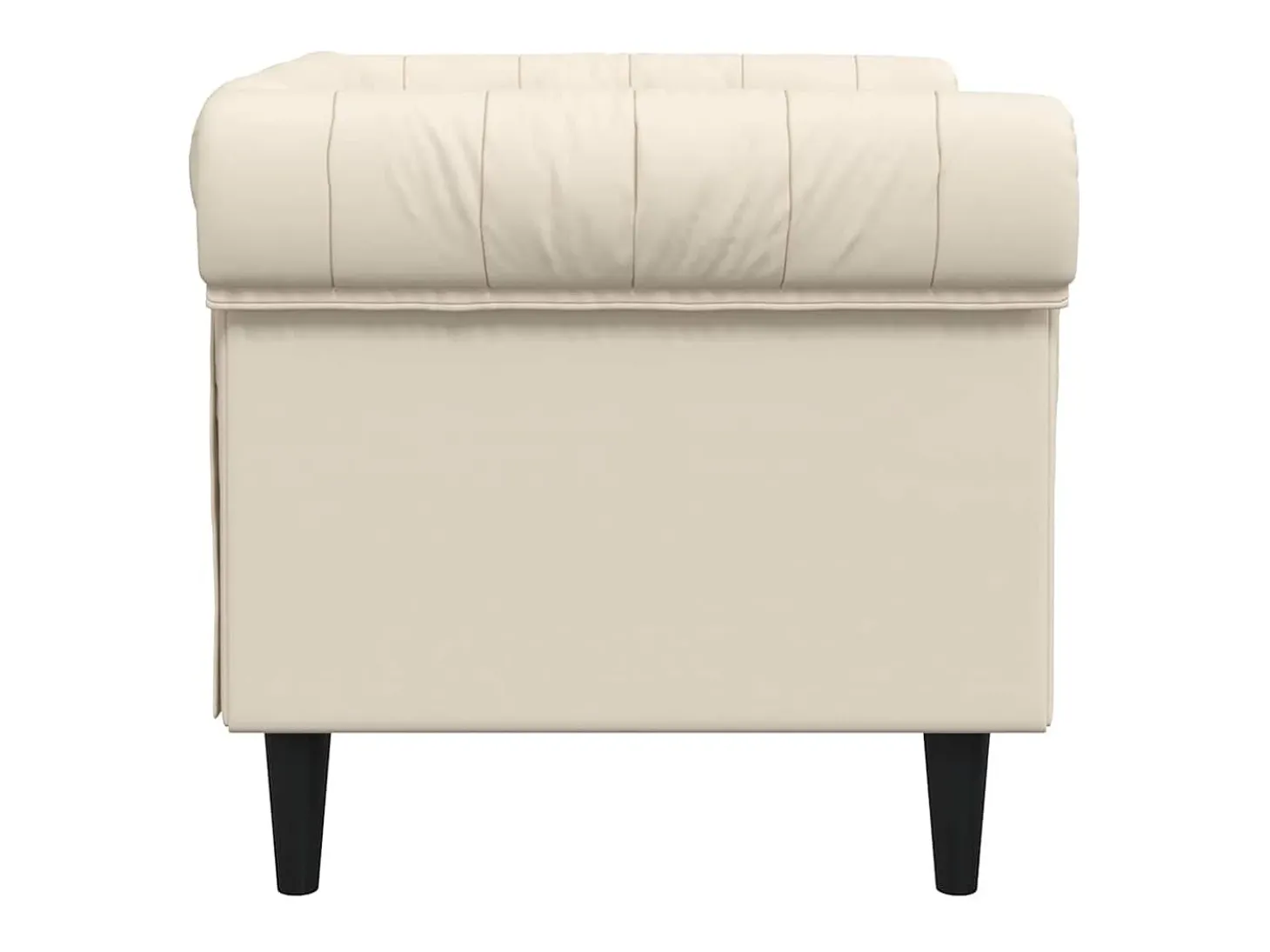 Sillón Chesterfield de lino