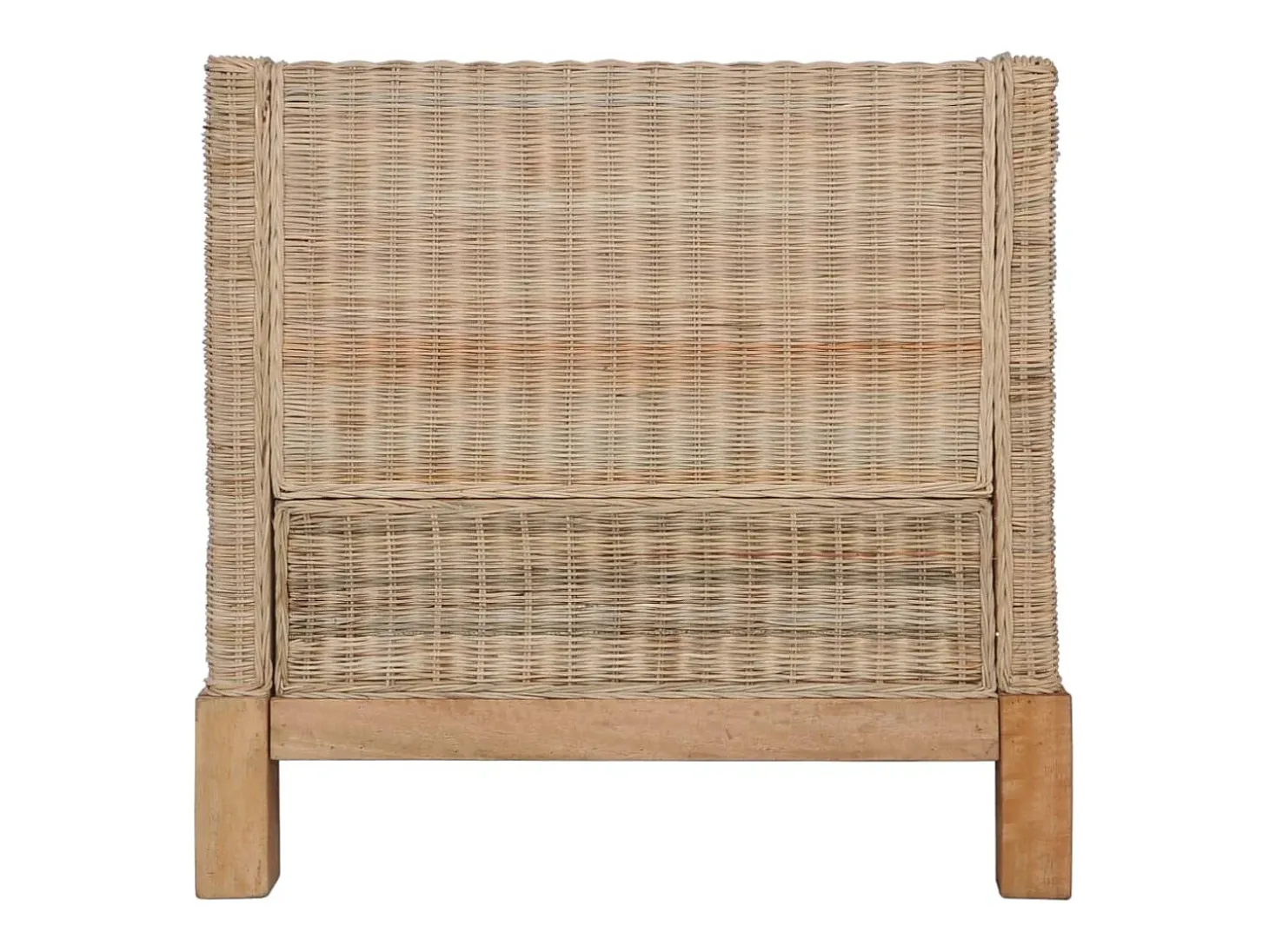 Sillón con cojines ratán natural