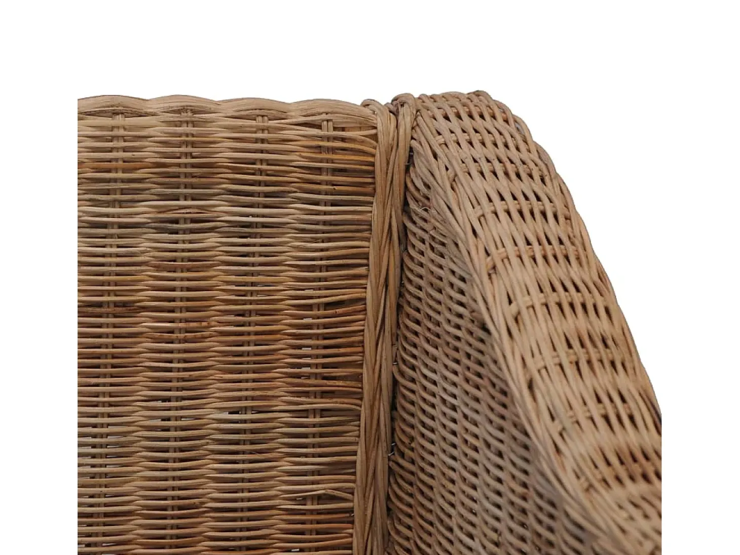 Sillón con cojines ratán natural