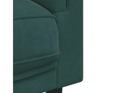 Sillón con cojín de terciopelo verde oscuro