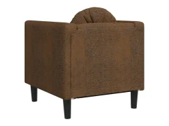 Sillón con cojín terciopelo marrón