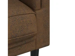 Sillón con cojín terciopelo marrón