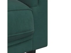 Sillón con cojín terciopelo verde oscuro
