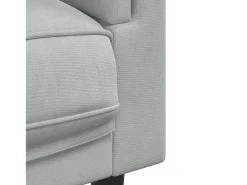 Sillón con cojín terciopelo gris claro