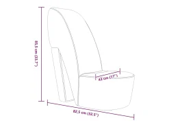 Sillón con forma de zapato de tacón cuero sintético rojo