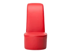 Sillón con forma de zapato de tacón cuero sintético rojo