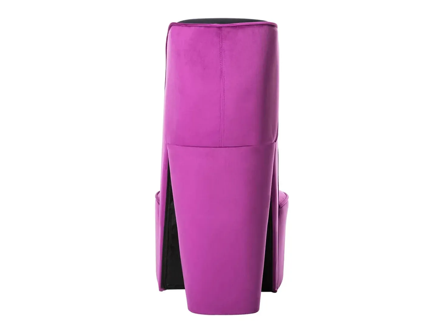 Sillón con forma de zapato de tacón terciopelo morado PWFG81295