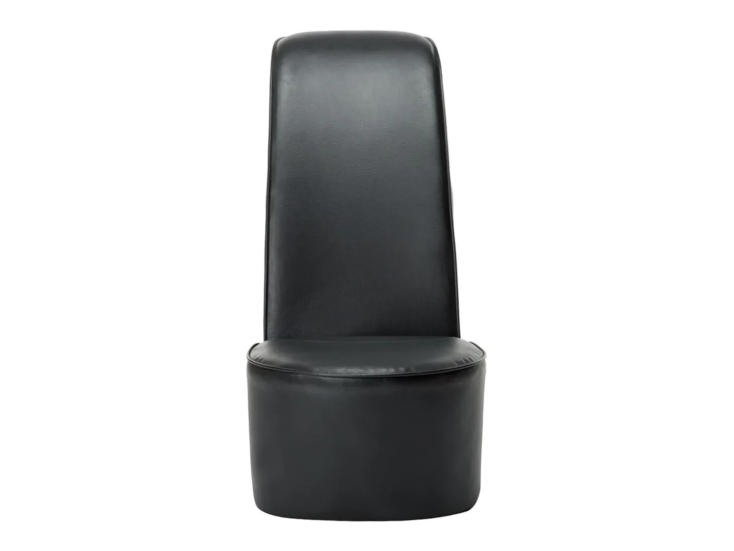 Sillón con forma de zapato de tacón cuero sintético negro