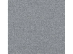 Sillón con patas mecedoras y taburete de tela gris claro