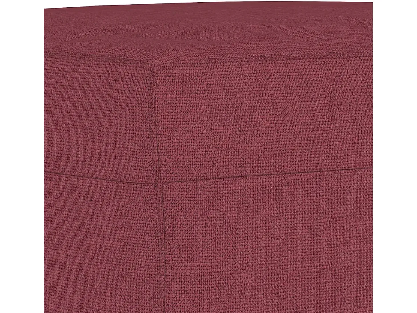 Sillón con reposapiés Tejido rojo burdeos 60 cm