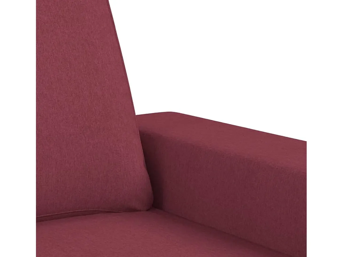 Sillón con reposapiés Tejido rojo burdeos 60 cm