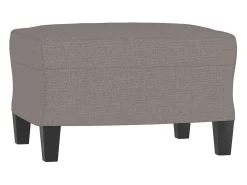Sillón con reposapiés Tela Taupe 60 cm
