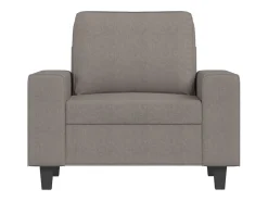 Sillón con reposapiés Tela Taupe 60 cm