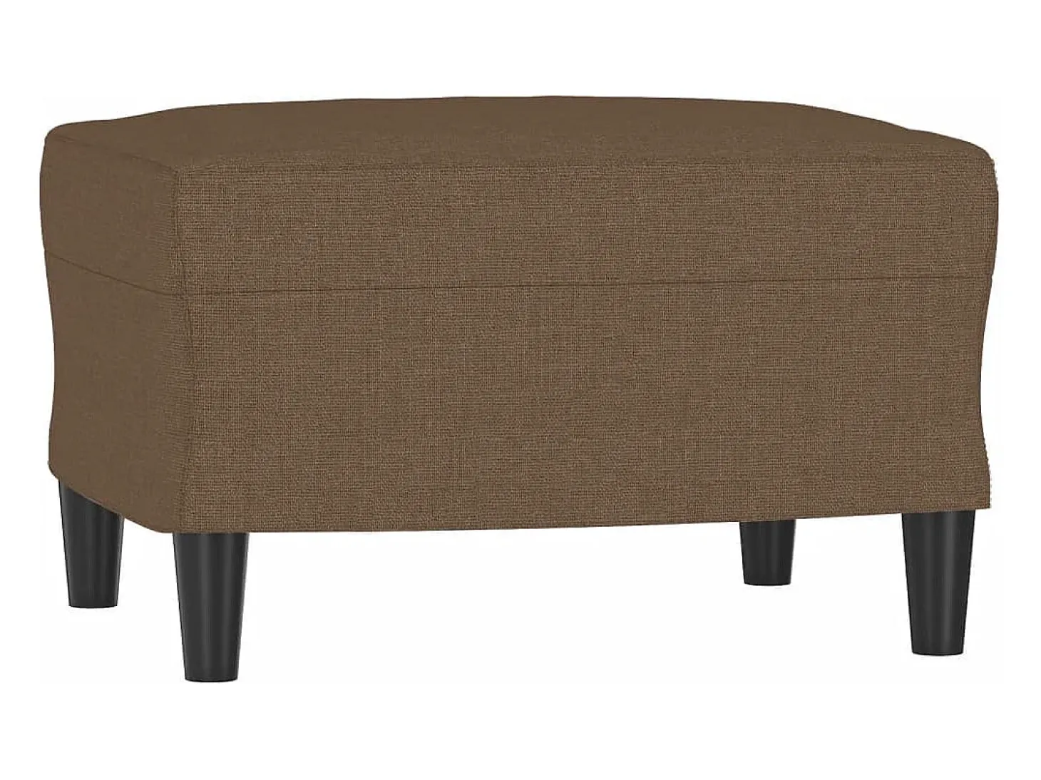 Sillón con reposapiés Tela Marrón 60 cm