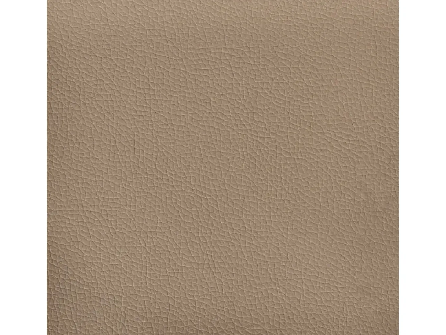 Sillón con taburete cuero sintético color capuchino 60 cm