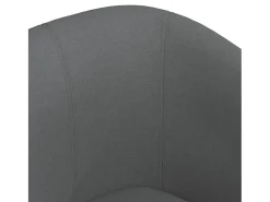 Sillón con taburete tela gris oscuro