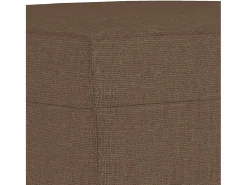 Sillón con taburete tela marrón 60 cm