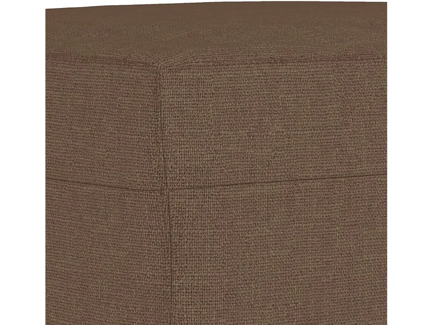 Sillón con taburete tela marrón 60 cm