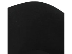 Sillón con taburete tela negra