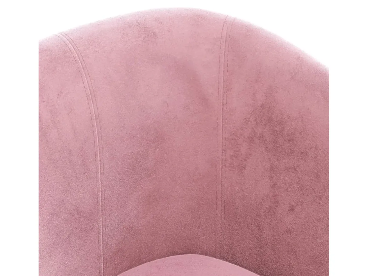 Sillón con taburete terciopelo rosa
