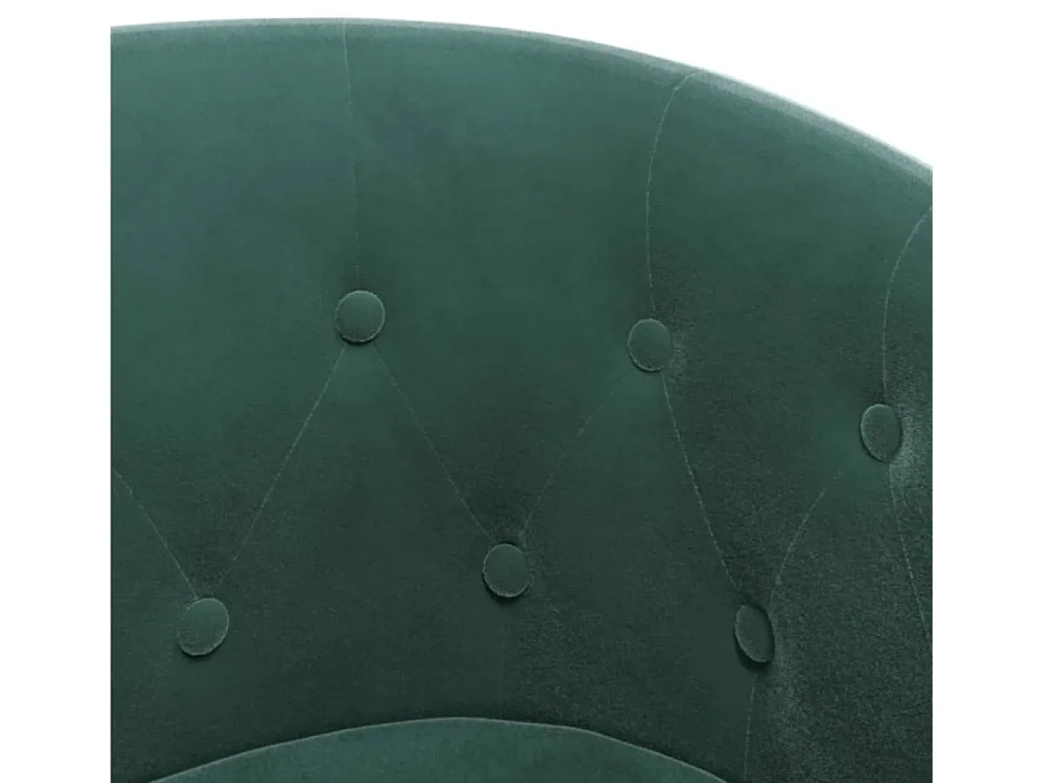 Sillón con taburete terciopelo verde oscuro