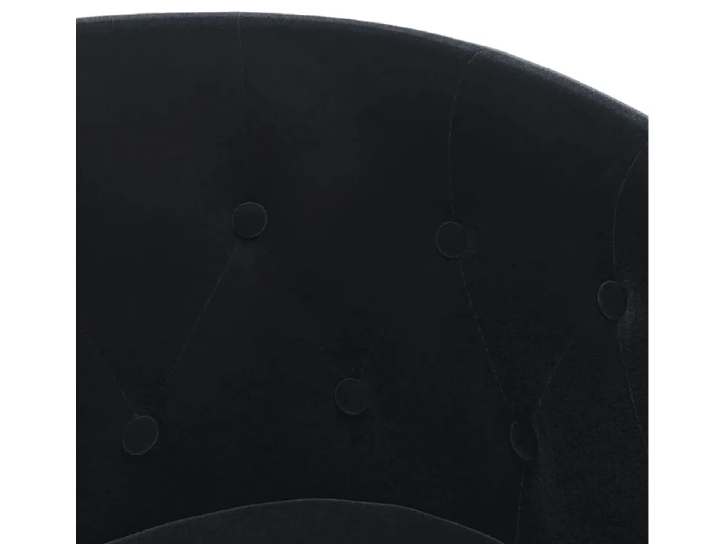 Sillón con taburete terciopelo negro