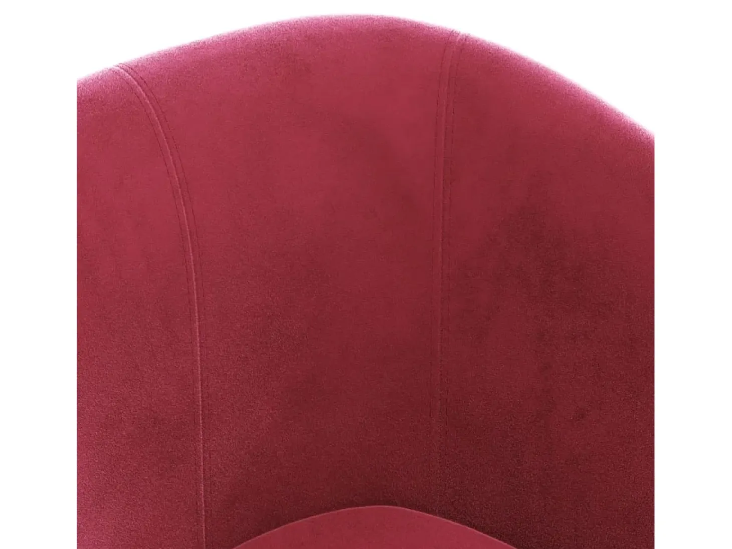Sillón con taburete terciopelo rojo tinto
