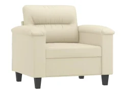 Sillón Crema 60 cm Piel Sintética