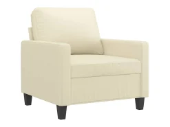 Sillón Crema 60 cm Piel Sintética