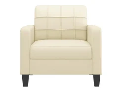 Sillón Crema 60 cm Piel Sintética