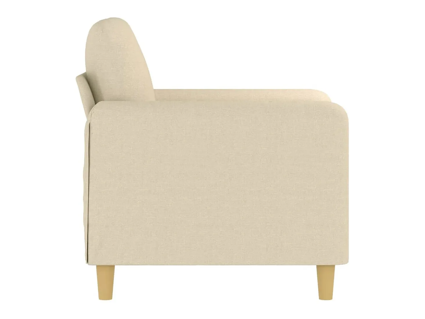 Sillón Crema 60 cm Tela