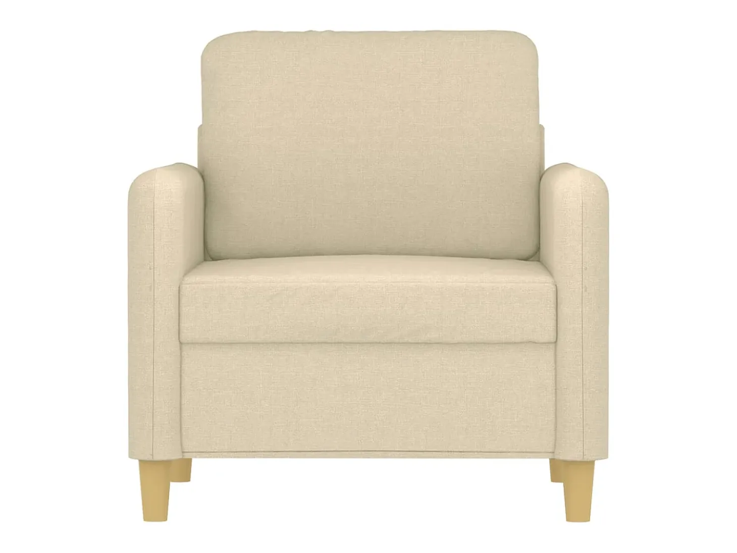 Sillón Crema 60 cm Tela