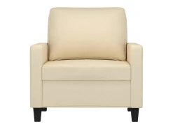 Sillón Crema 60 cm Tela