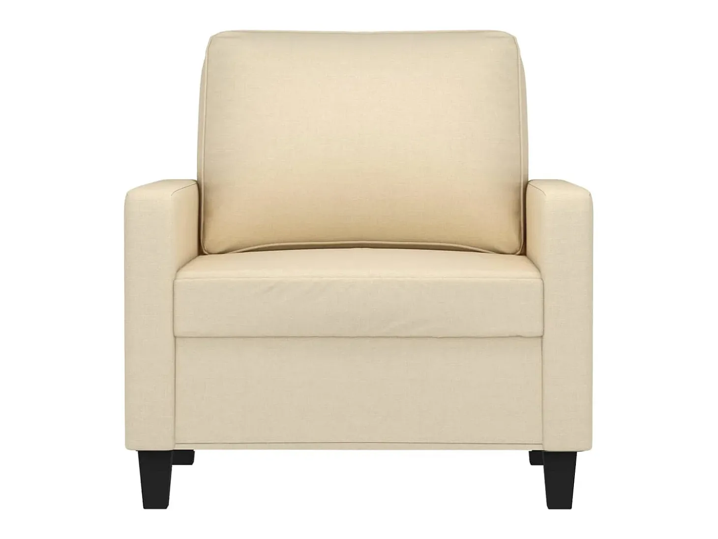 Sillón Crema 60 cm Tela