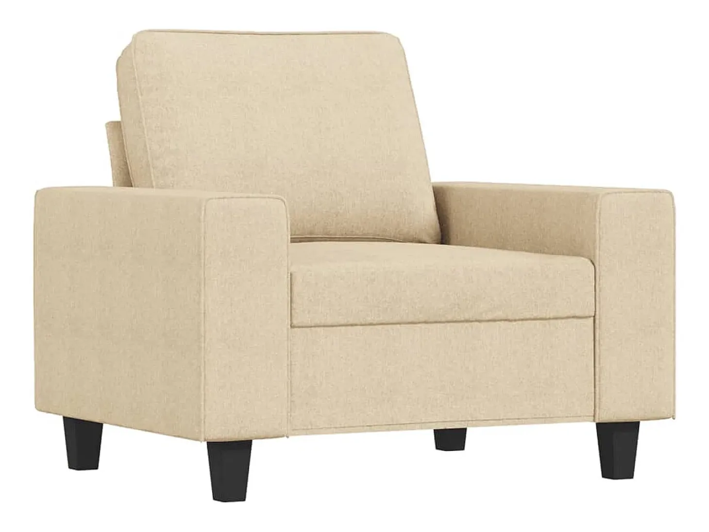 Sillón Crema 60 cm Tela