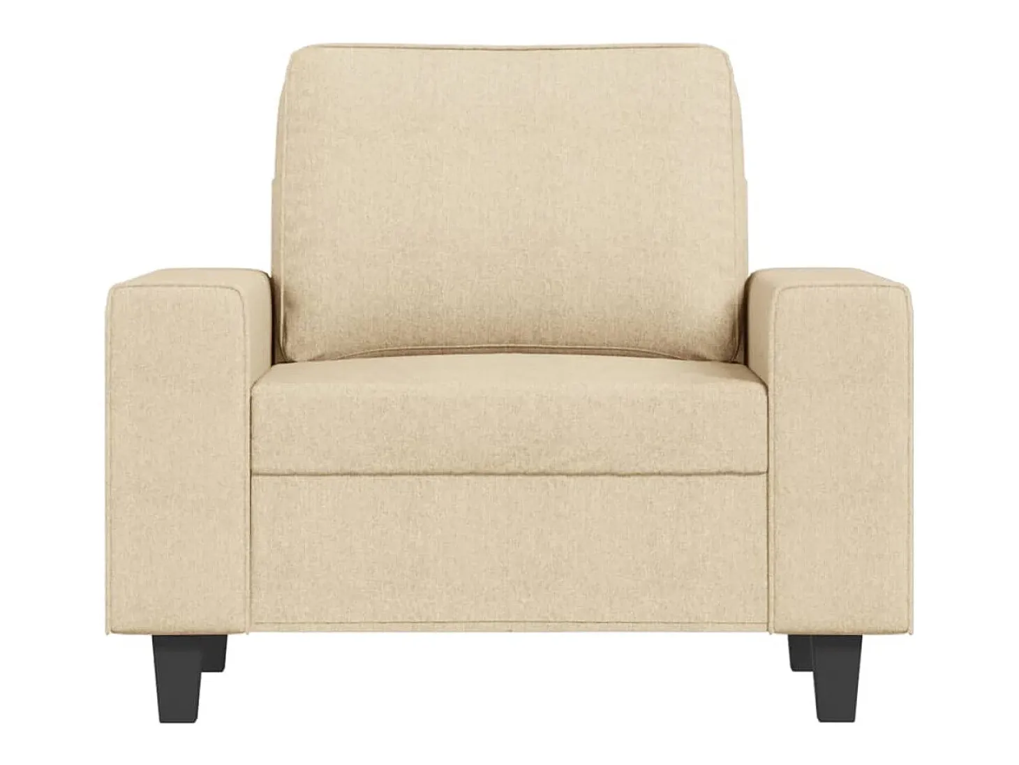 Sillón Crema 60 cm Tela