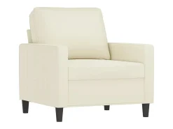Sillón Crema 60 cm Terciopelo