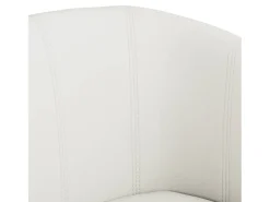 Sillón cuero sintético blanco