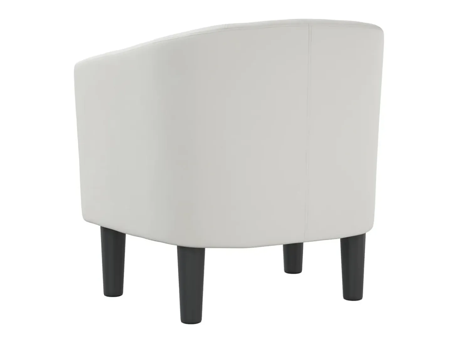 Sillón cuero sintético blanco