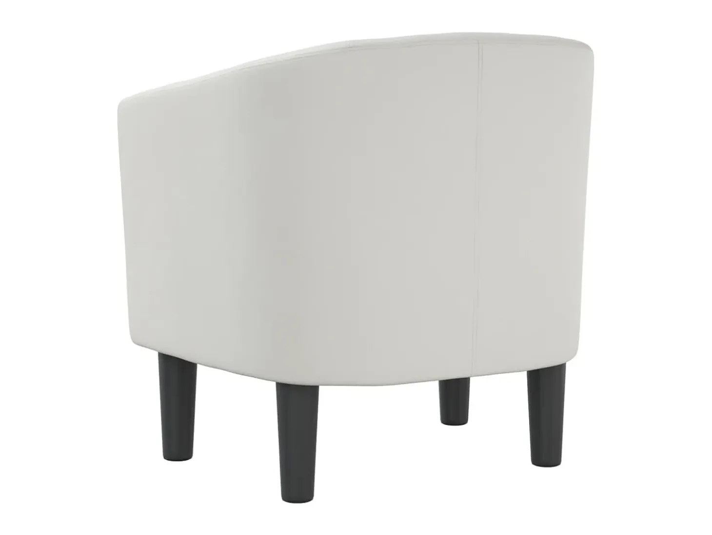 Sillón cuero sintético blanco ES78256