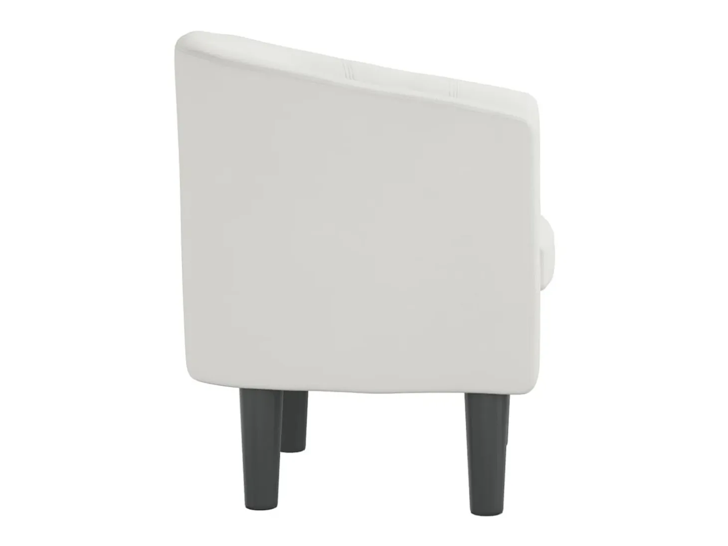 Sillón cuero sintético blanco ES78256