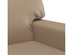 Sillón cuero sintético color capuchino 60 cm