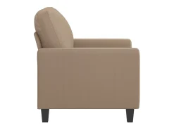 Sillón cuero sintético color capuchino 60 cm