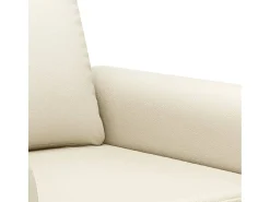 Sillón cuero sintético crema 60 cm